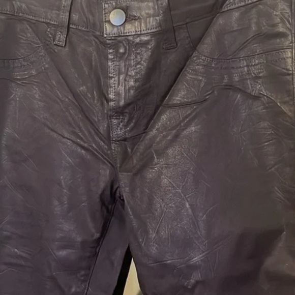 JBrand Signature Super Skinny 5-pocket leather-look Women's Purple Jeans Size 29 - Picture 7 of 13